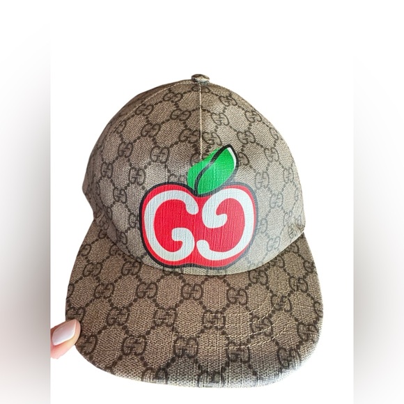 Gucci Supreme Monogram Apple Baseball Hat - Picture 4 of 7
